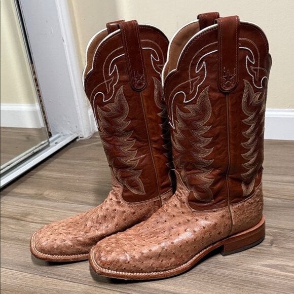 Tony Lama Ostrich Cowboy Boots
